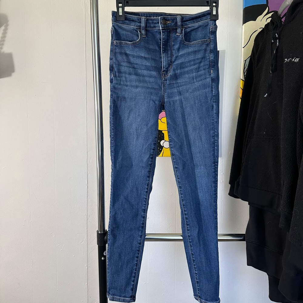 LAST CHANCE Dark Wash American Eagle Skinny Jeans